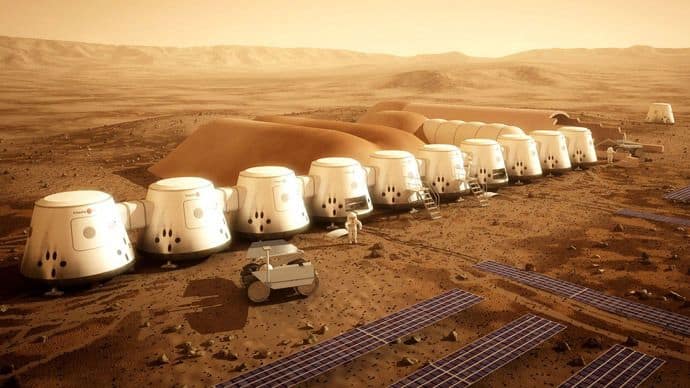 humans colonizing mars