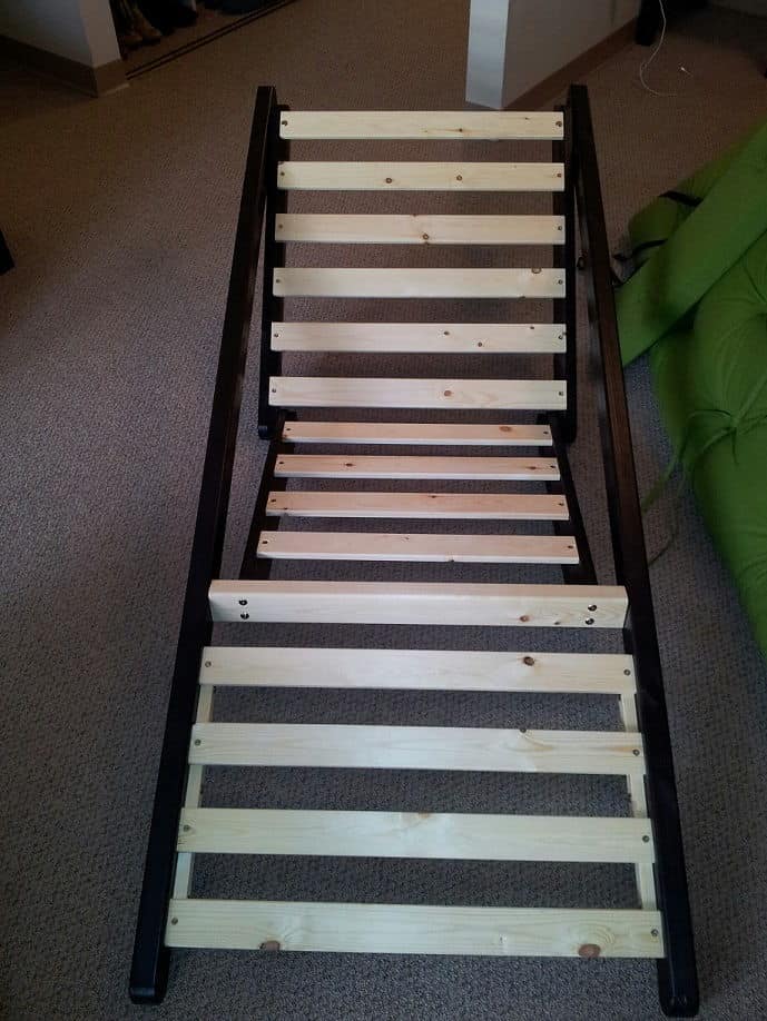 Figo's Chaise Lounge Futon With Wenge Frame