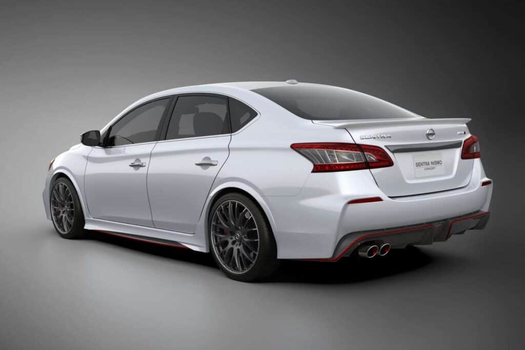 Silver Nissan Sentra NISMO concept