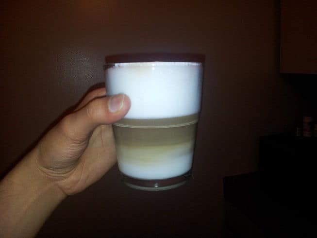 latte macchiato with Nespresso Lattissima