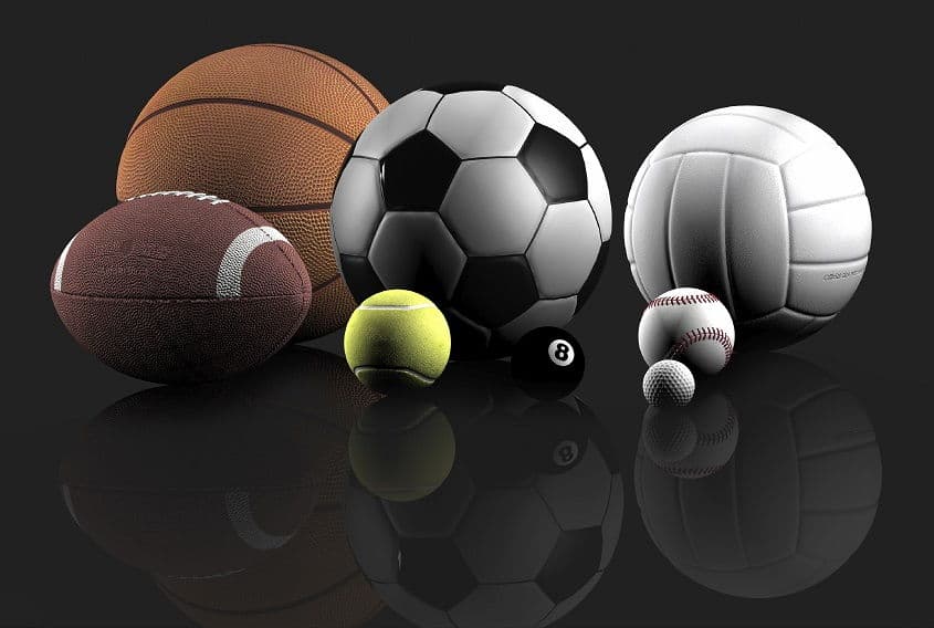 images of different sports balls