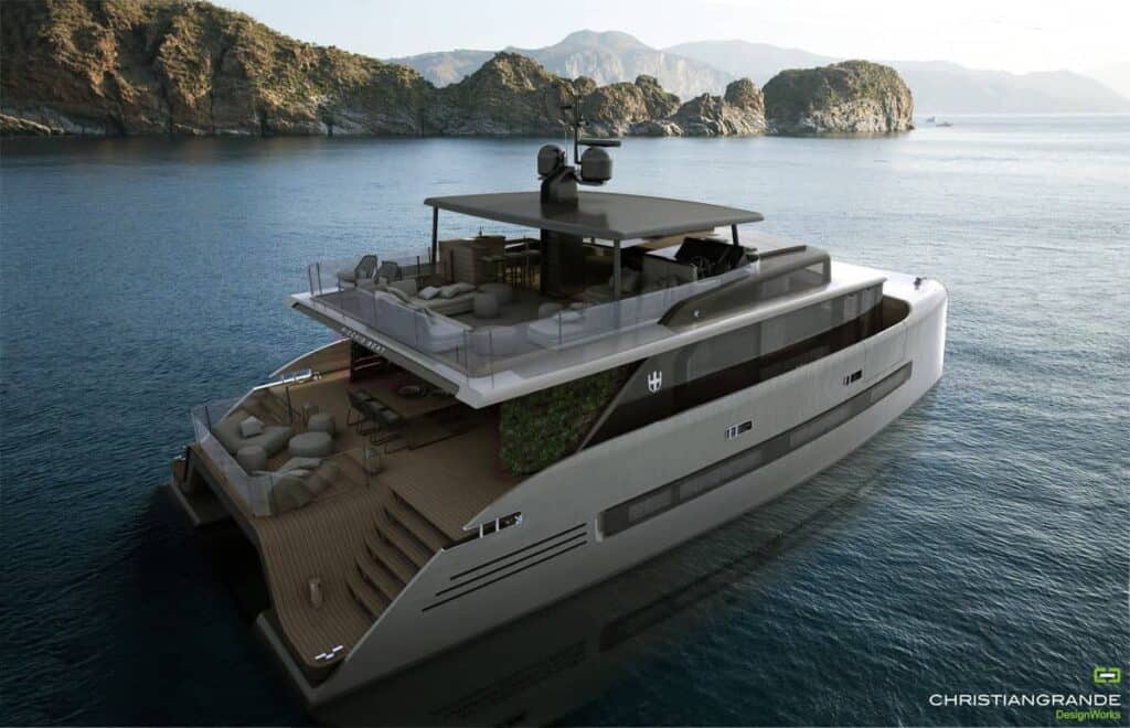 exterior of picchio boat