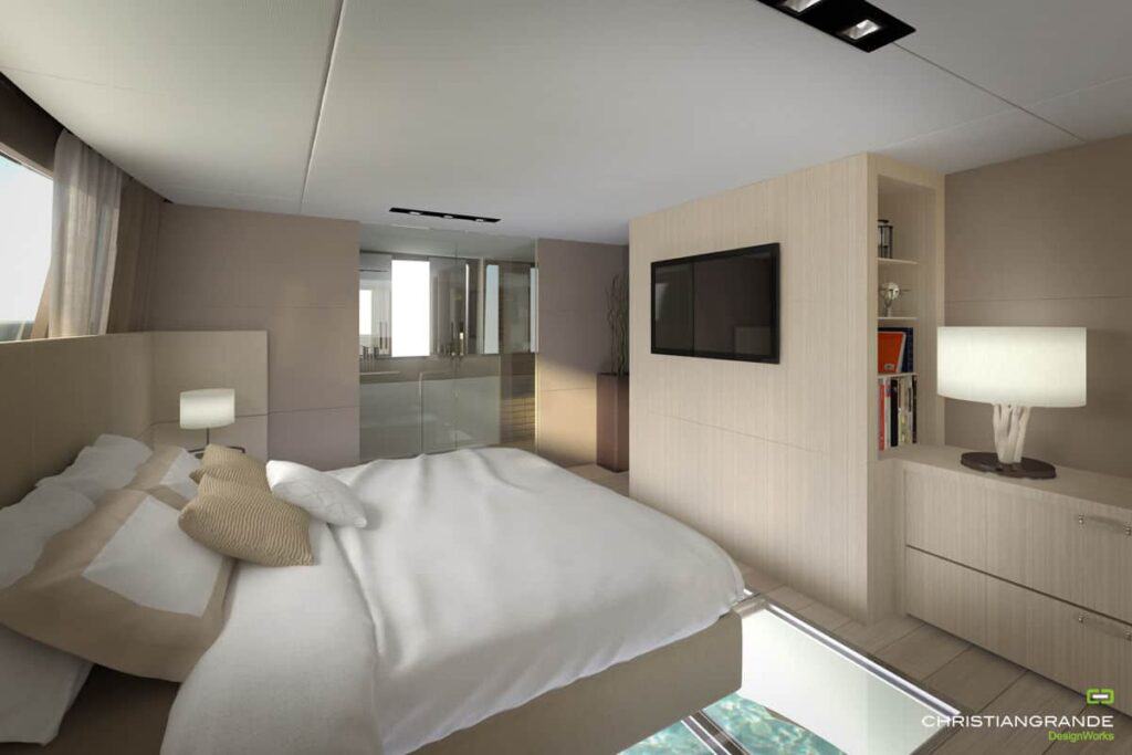 master bedroom picchio boat