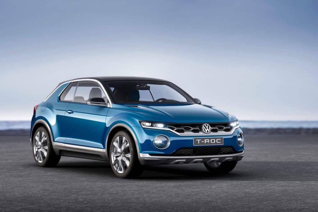 Volkswagen T-Roc Concept Targa Top Crossover 7 blue volkswagen t-roc concept crossover