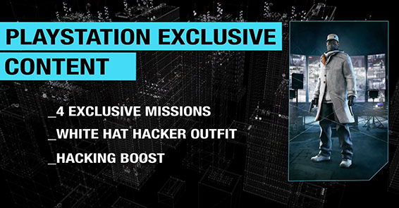 watch dogs exclusive content ps4