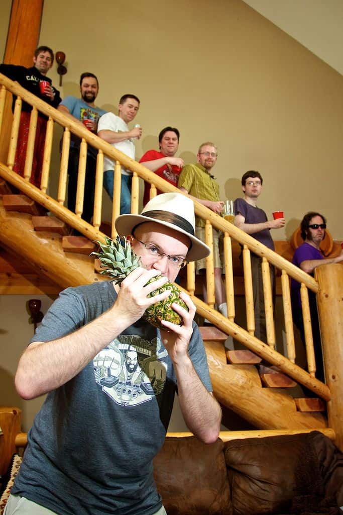 bachelor party pineapple