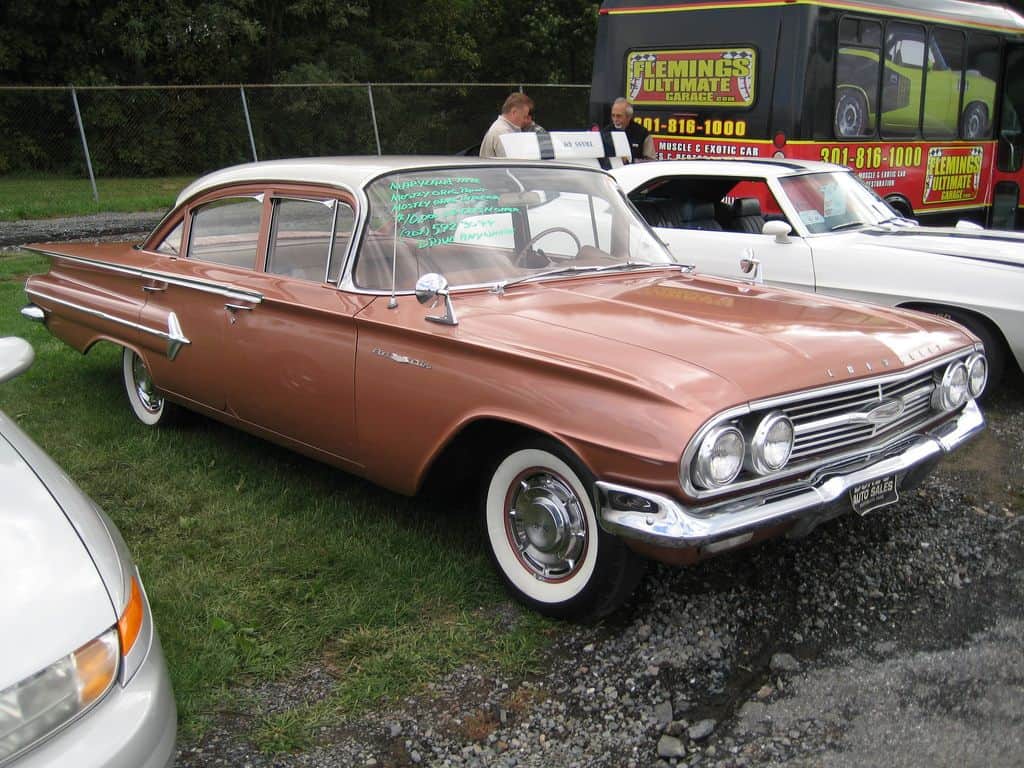 old cars on lot