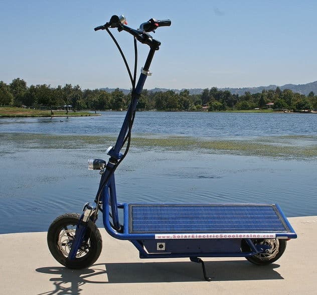 Solar power electric scooter discount