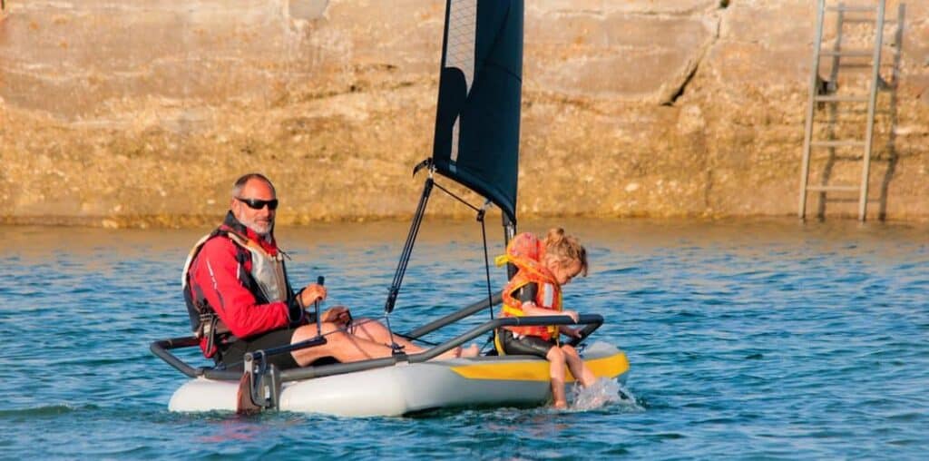 inflatable sail boat