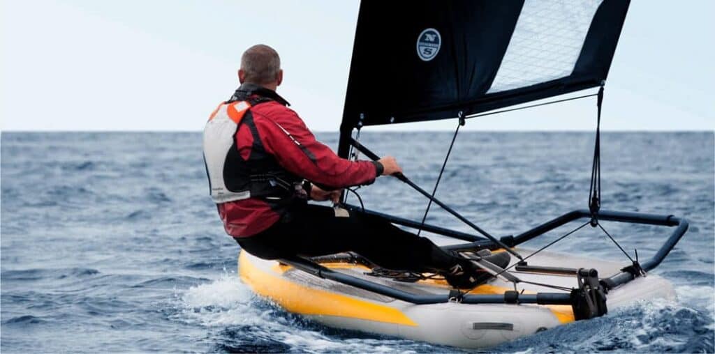 Tiwal 3.2 Inflatable Dinghy Sailing