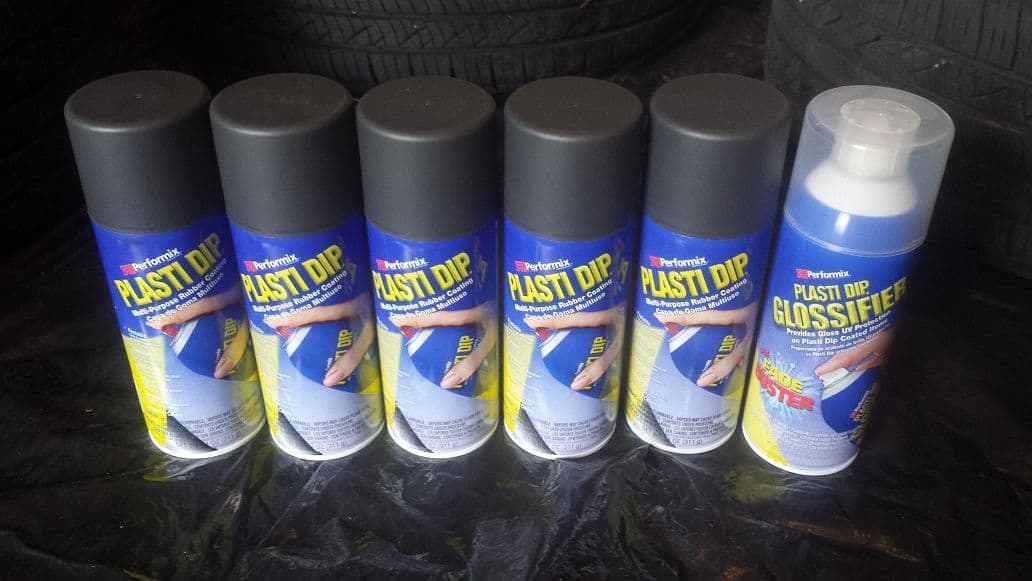 Plastidip Glossy Black Plasti Dip Spray Gloss Black Rubber Paint Aerosol  Spray Can Rubberised Paint (Made in USA)