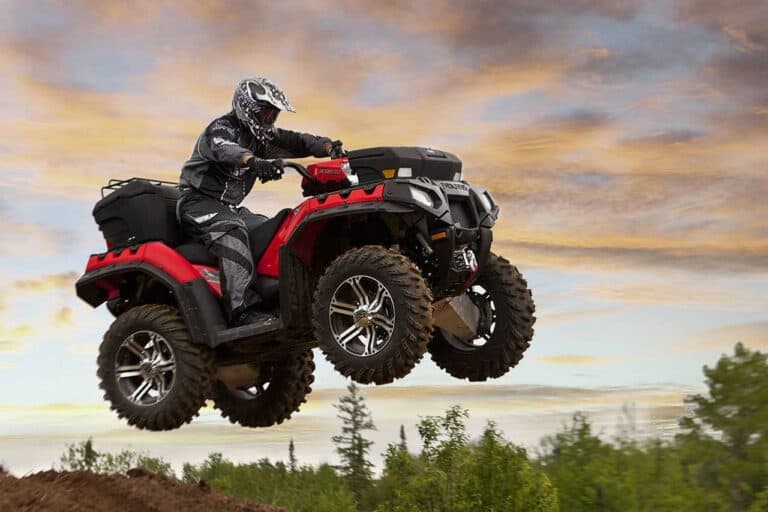 kolpin atv mid air jump