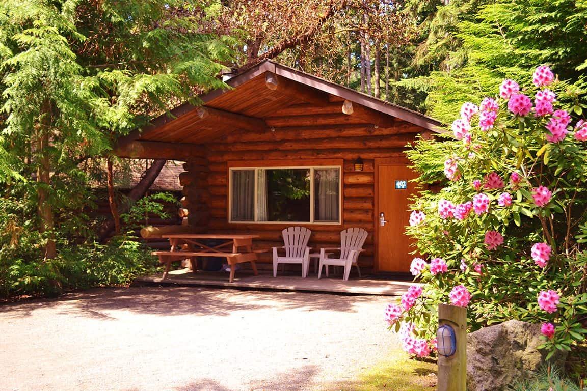 tigh na mara rustic log cabin