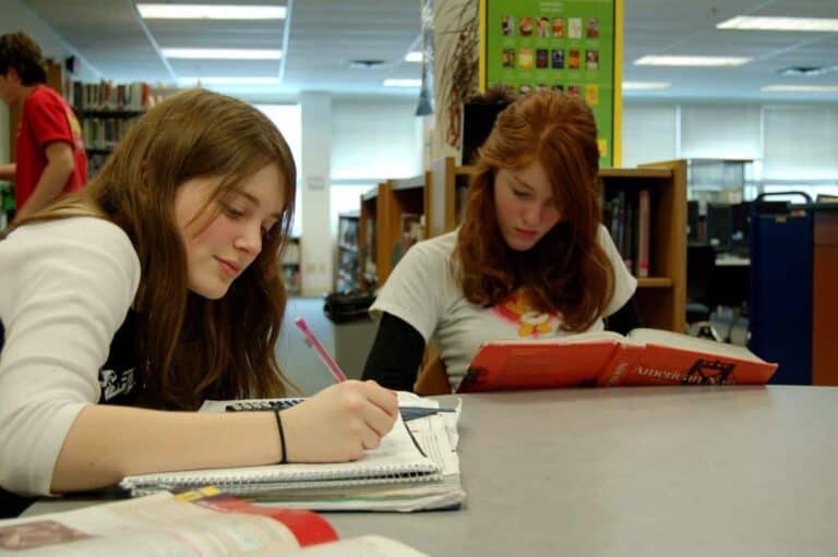 people studying