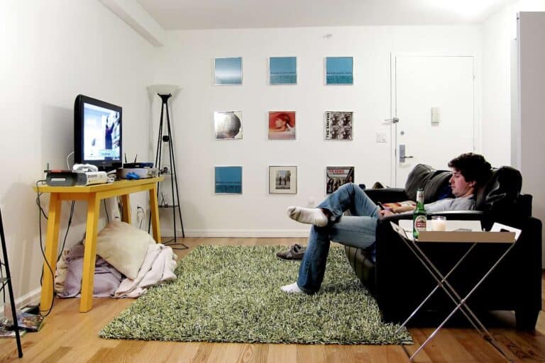 man in bachelor pad