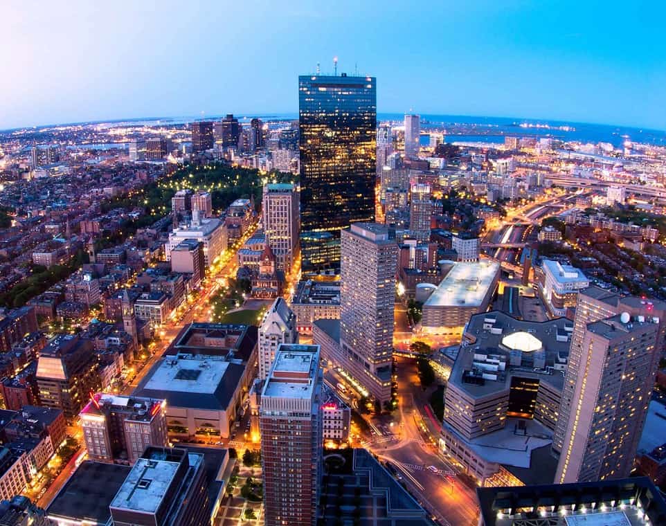 City of Boston at Night