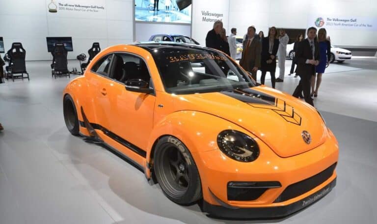 Orange VW Beetle Tanner Foust
