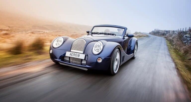front of Morgan Aero 8