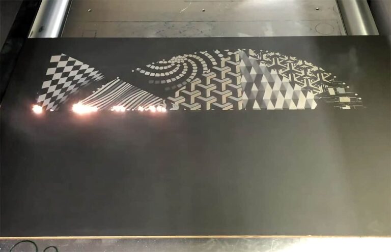 laser etched chalkboard artwork