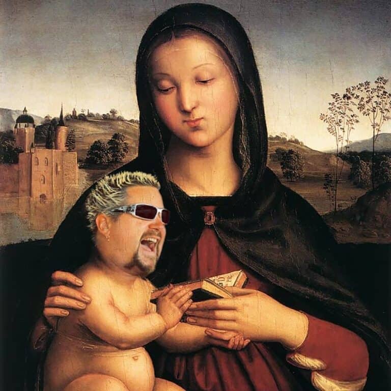 Guy Fieri as Renaissance baby