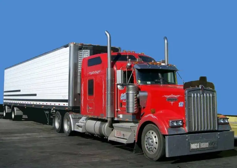 big red truck