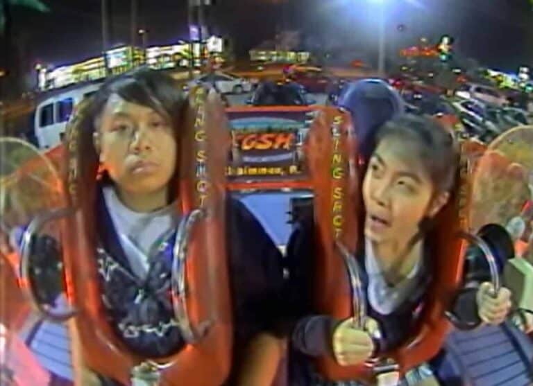 emotionless guy slingshot ride