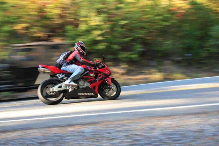 man riding motorcycle
