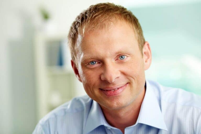 smiling man