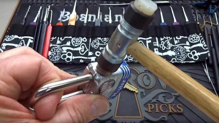 smacking open master lock