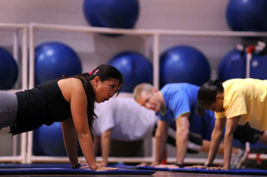 fitness instructor teaching