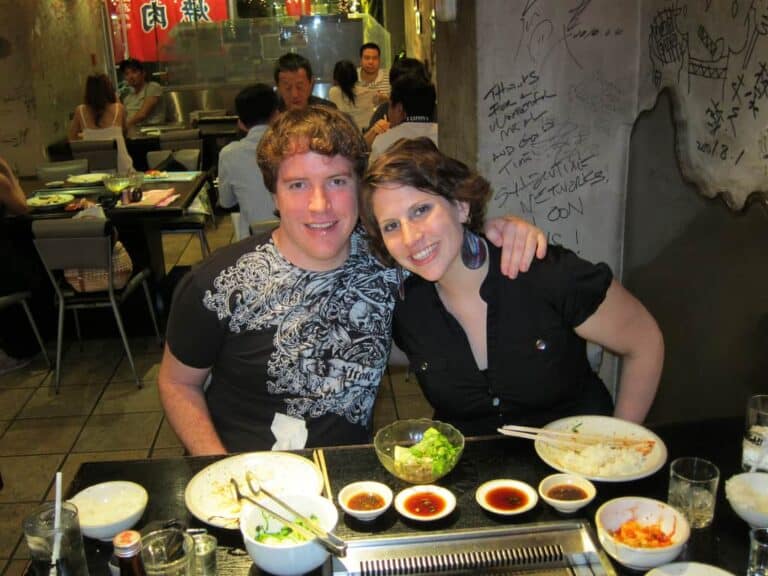 two people date night restaurant