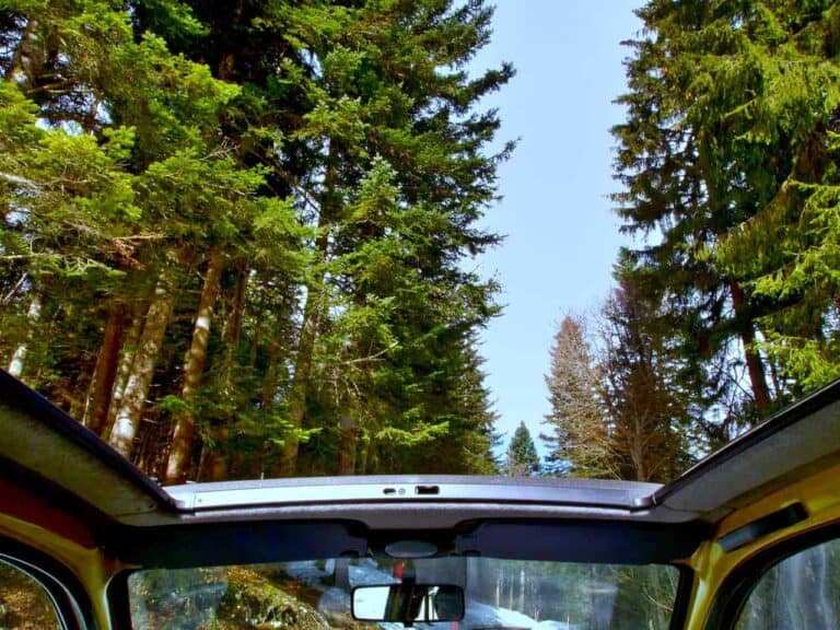 open roof car
