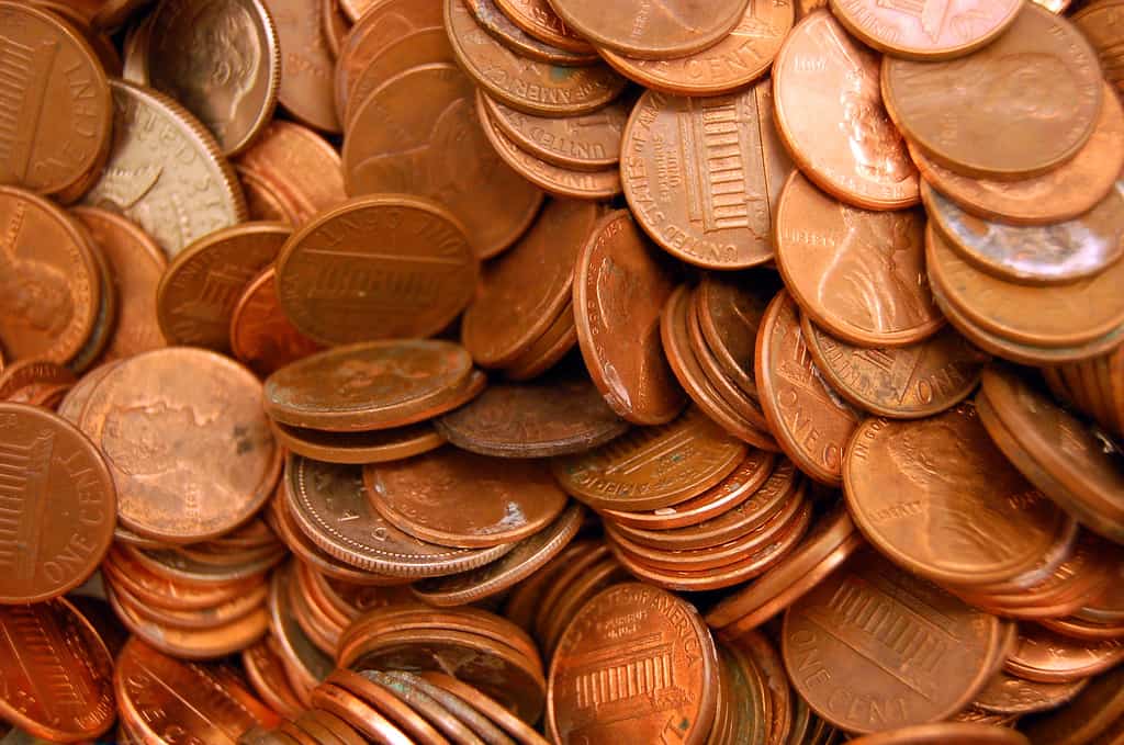 tons of pennies