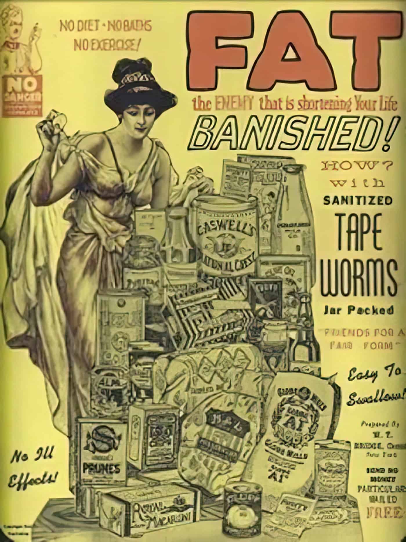 Sanitized Tapeworms Ad