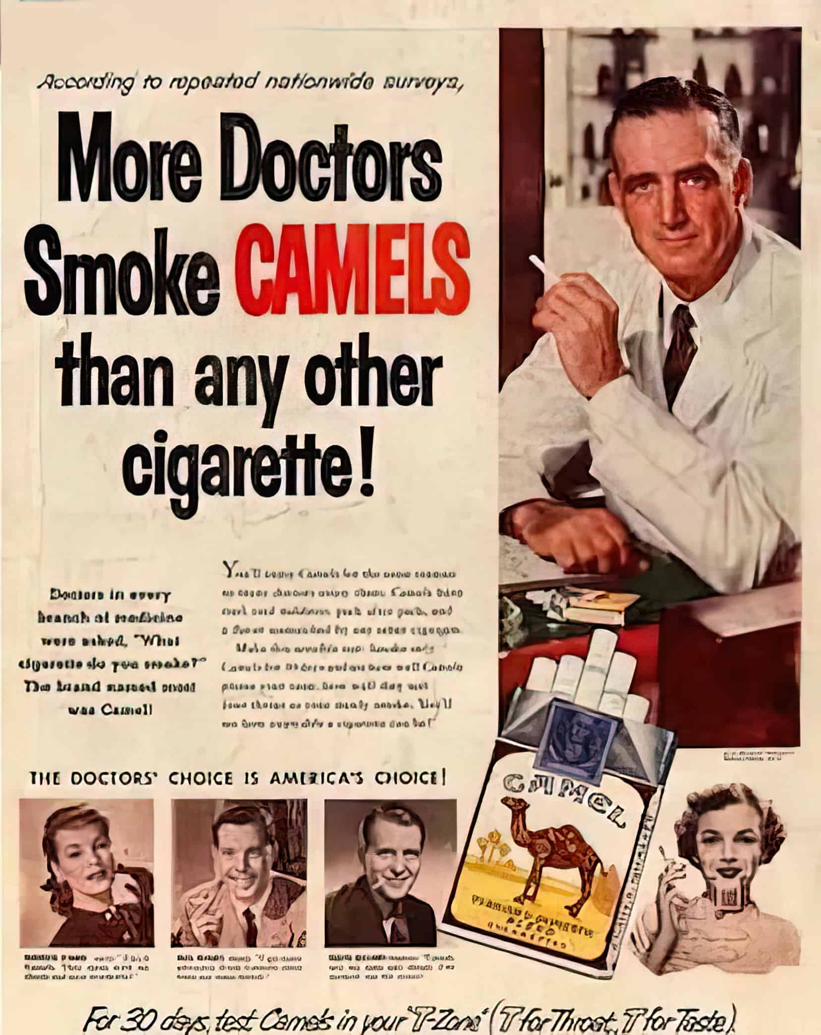 Vintage Camel Cigarette Ad