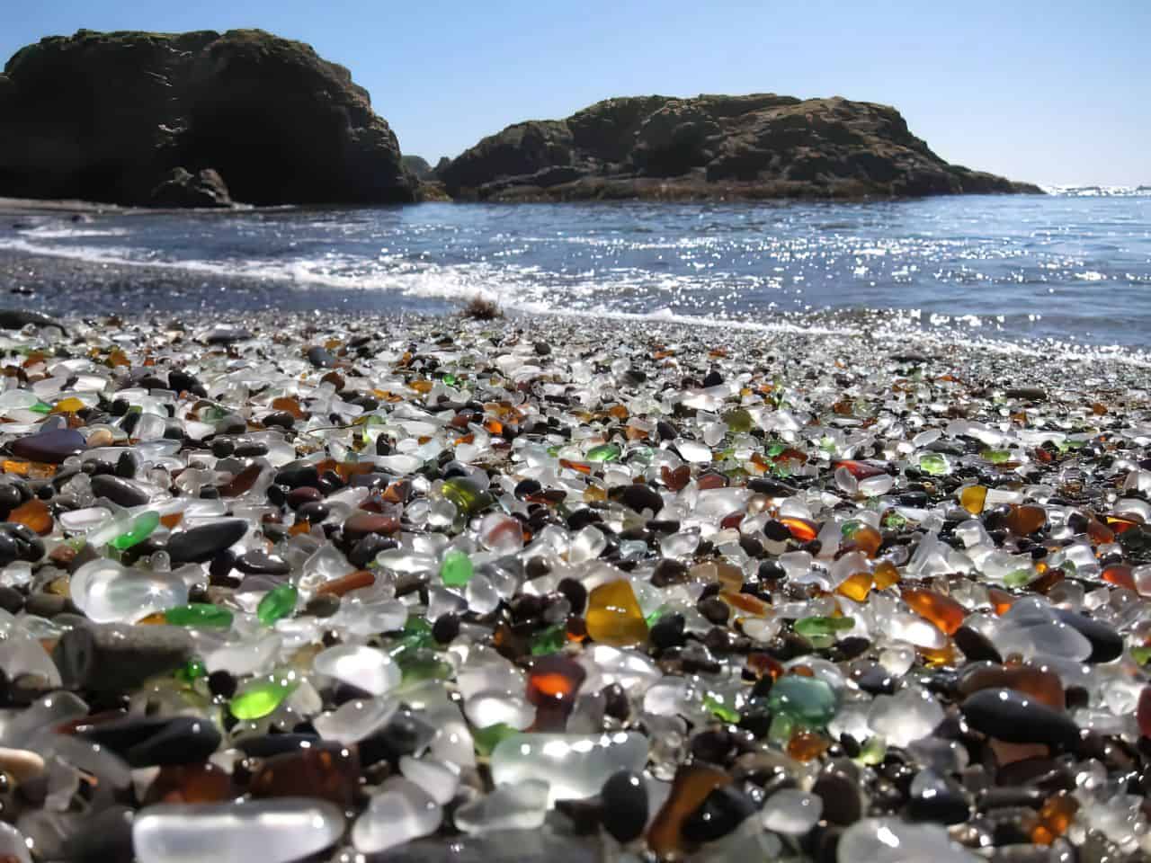 glass beach pebbles