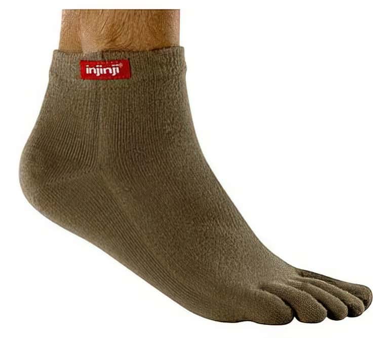 injinji socks on feet