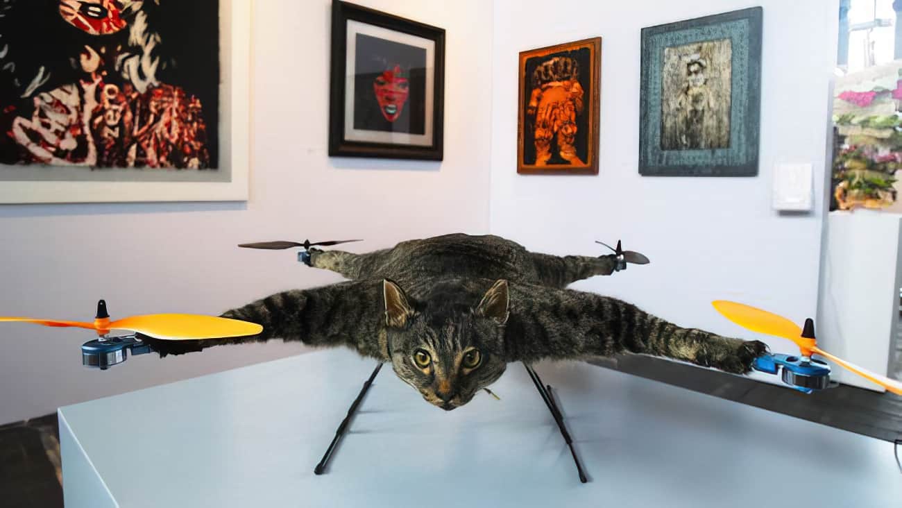 orvillecopter on table