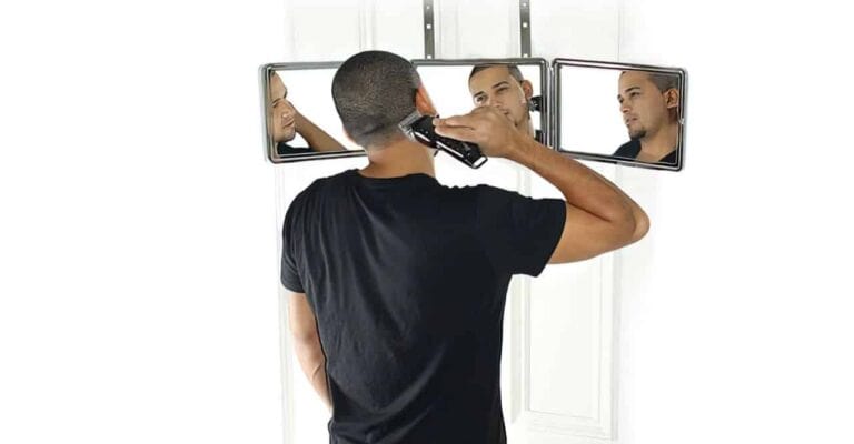 person using self cut system