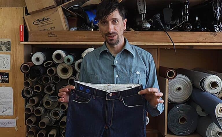 roy slaper holding roy denim