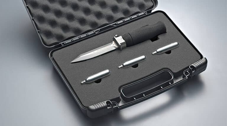 wasp injector knife in case enlarged