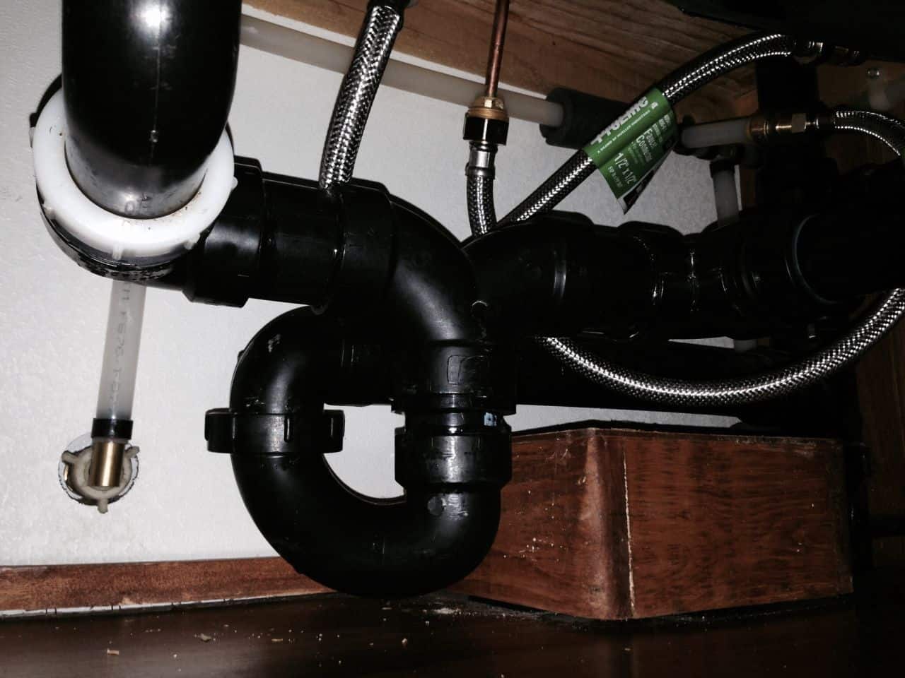 under sink plumbing