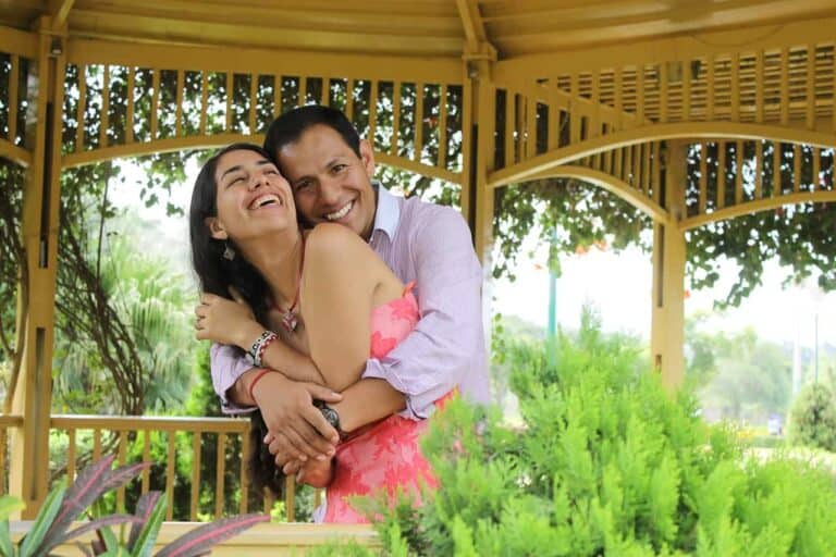 happy couple being happy