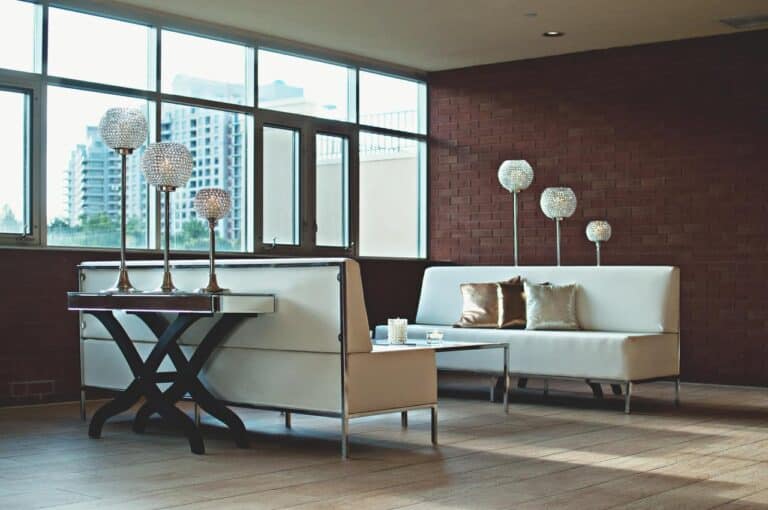 inside brick apartment