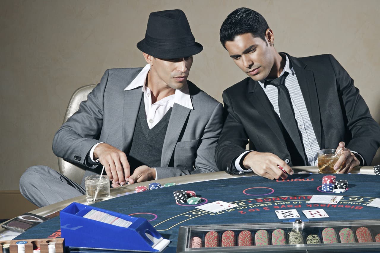 men playing blackjack