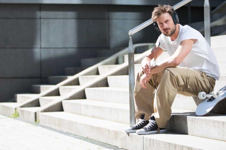 cool dude wearing cargo pants
