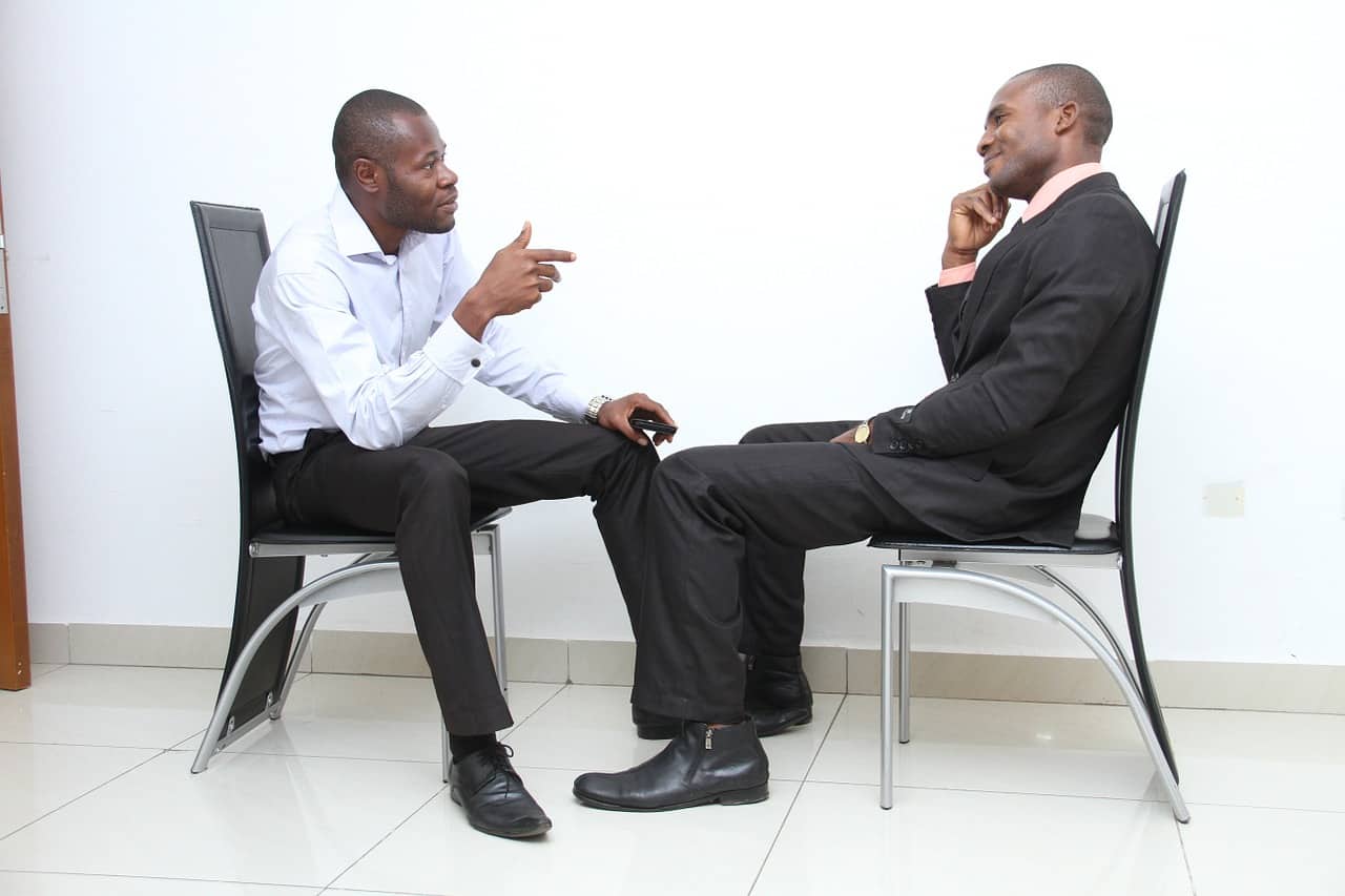 job interview colleagues business