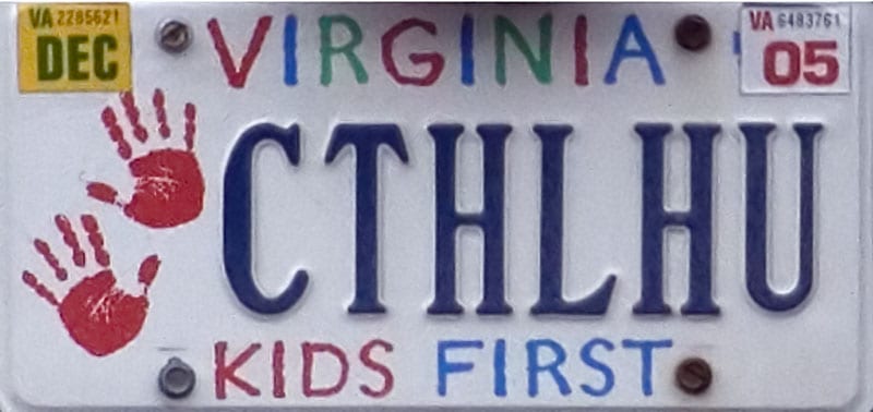 awesome license plate