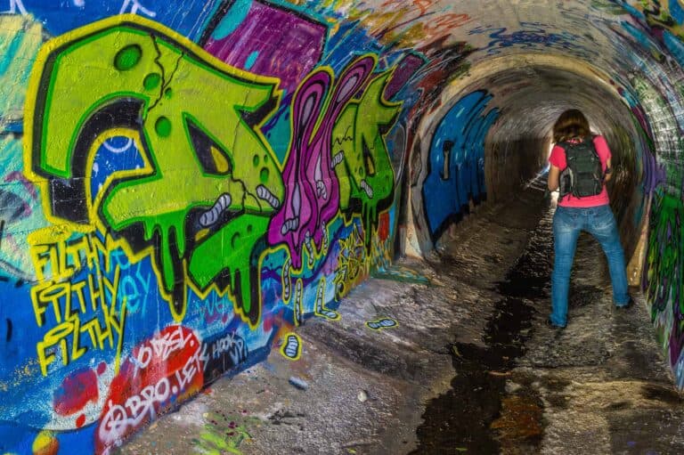 graffiti tunnel