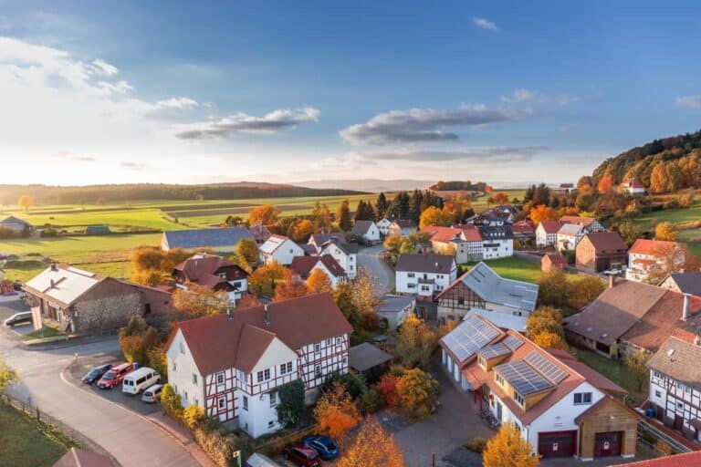 european village houses